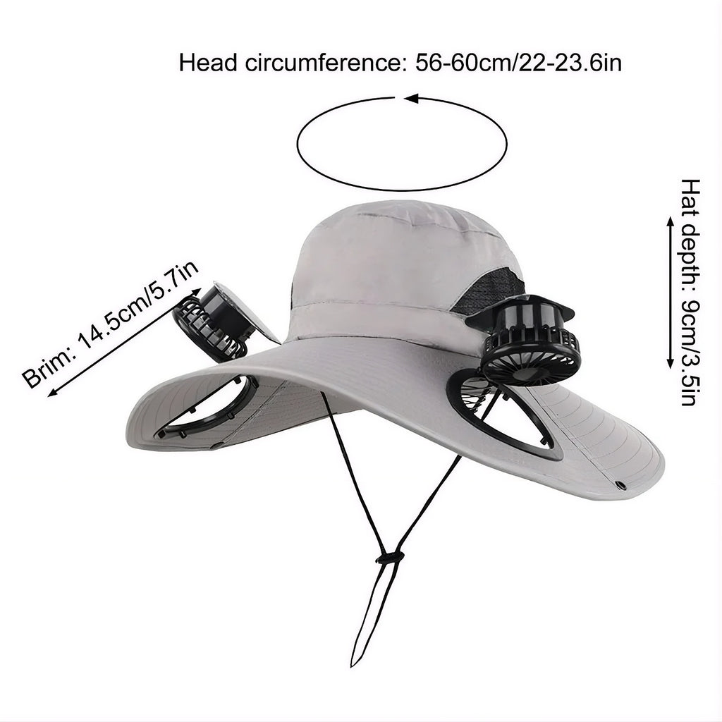 Šešir sa ventilatorom