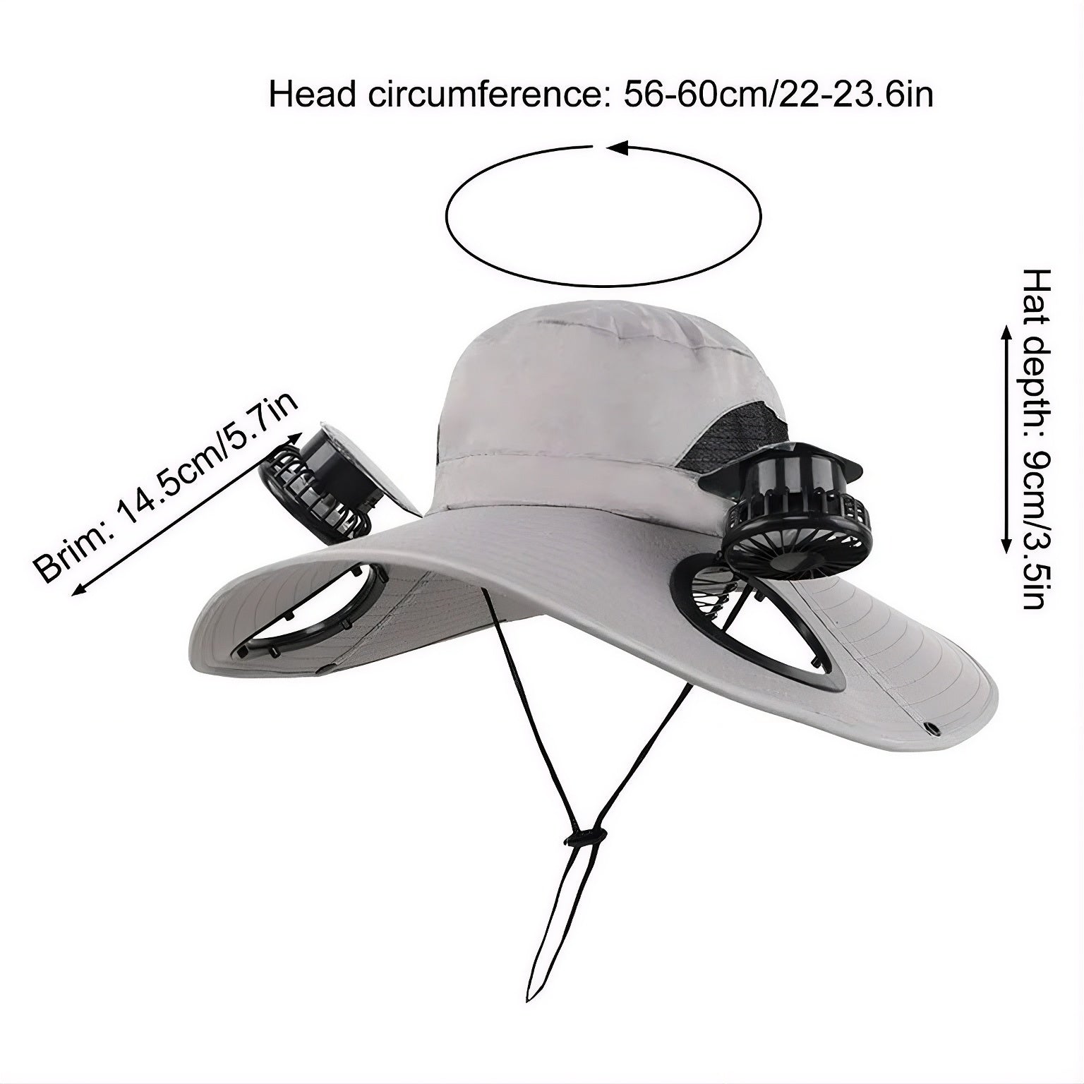 Šešir sa ventilatorom